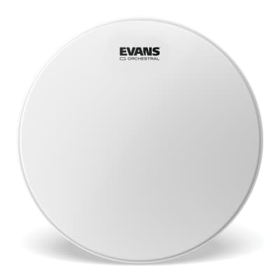 Evans Orchestral Coated White Snare Drum Head, 14 Inch image 1