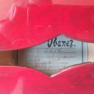Ibanez 2454 1977 Cherry Red ( Fujigen / Gibson lawsuit / ES-330 and ES-335) image 7