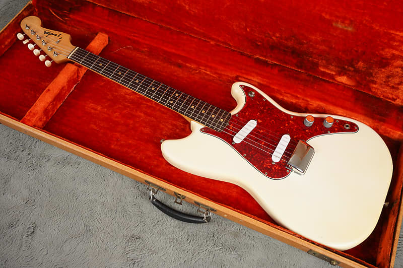 1963 Fender  Duo Sonic - Olympic White + OHSC image 1