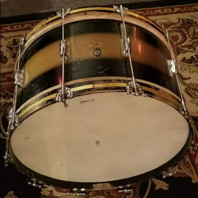 Slingerland 22" Bass Drum 
1961 - 1963
 Black/Gold Duco image 4