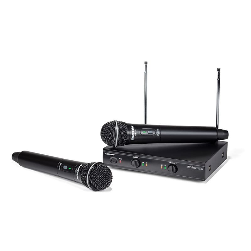 Samson Stage 200 Dual-Channel Handheld VHF Wireless System (Channel B) image 1