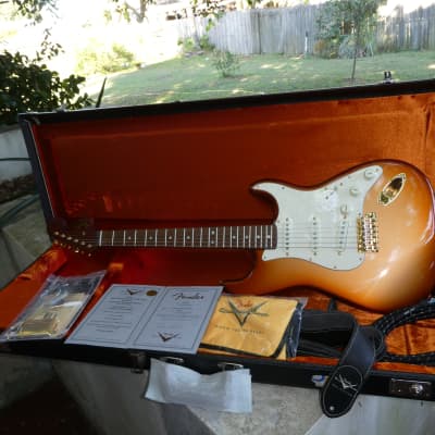 Fender Masterbuilt 1966 Stratocaster, NOS 2014 Copper Tobacco Burst for sale