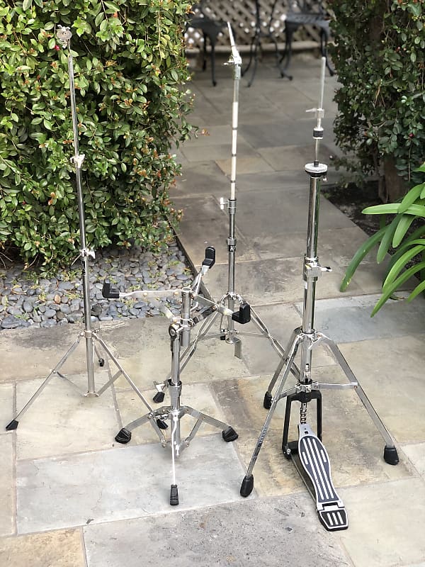 Hi Hat, Snare, and 2 Cymbal Stands (Assorted) Reverb