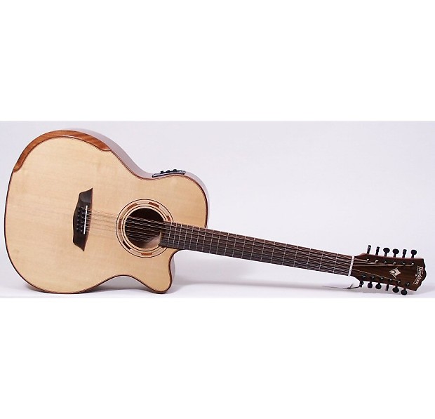Washburn WCG15SCE12 Comfort Series Grand Auditorium 12-String with Electronics Natural image 2