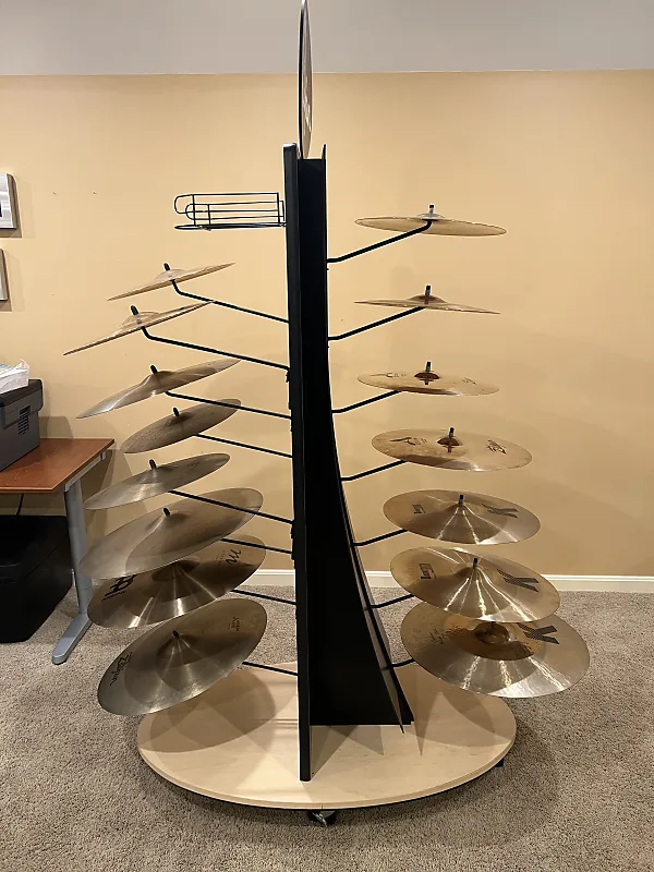 ヴィンテージ ディスプレイスタンド USA Zildjian Cymbal Store Display Storage Rack Vintage Crash