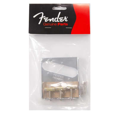 Genuine Fender 3 Saddle American Vintage Telecaster Bridge assembly 099-0806-100 image 3