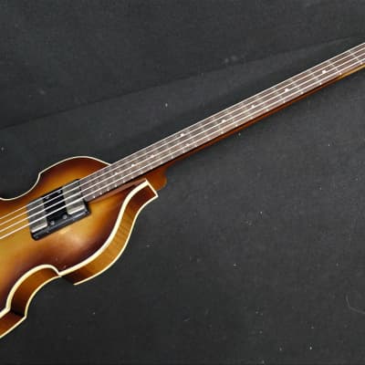 Hofner German Aged Relic Left Handed CAVERN H500/1-61-RLC-0 '61 Violin Bass Vintage Look CUSTOM Revolution Paul M Conversion 2021 image 5