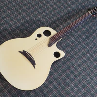 Ovation Tangent Series T-357 Acoustic/Electric Pearl White! w/Ovation  hardshell case | Reverb