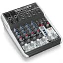 Behringer XENYX QX602MP3 Premium 6-Input 2-Bus Mixer with Mic Preamps, British EQs, MP3 Player and Multi-FX