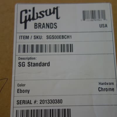 Gibson SG Standard Ebony image 11