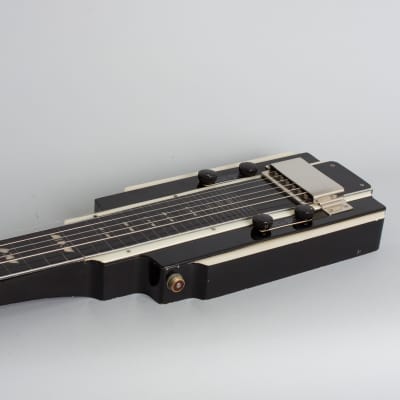 National  Electric Hawaiian Lap Steel Electric Guitar (1938), ser. #B1295, original tan hard shell case. image 7