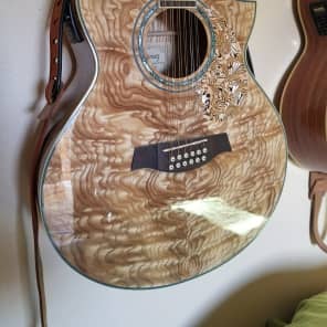 Ibanez 12 String Acoustic Electric Acoustic Exotic Wood Reverb