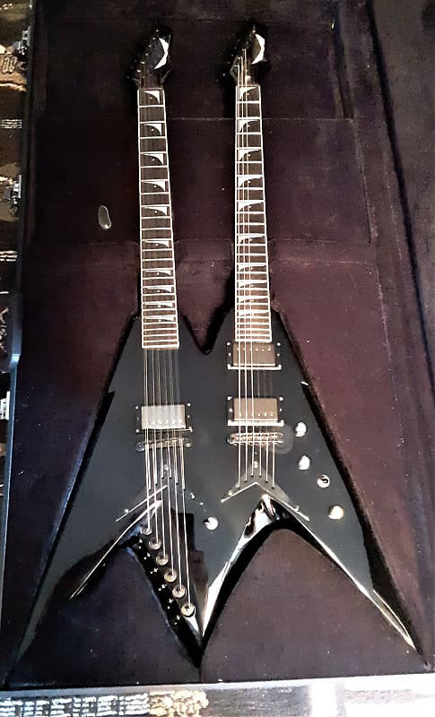 Dean Dave Mustaine Double Neck Black | Reverb