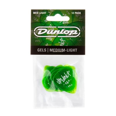 Dunlop 486PML Gels™ Guitar Pick Medium Light 12 Picks image 1