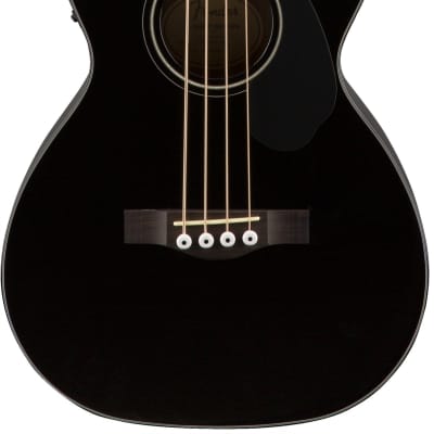 Fender CB-60SCE Acoustic-Electric Bass Black image 1