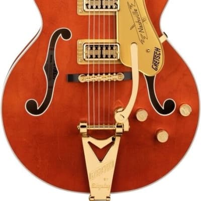 Gretsch G6120TG Players Edition Nashville Electric Guitar (with Case), Orange Stain image 2