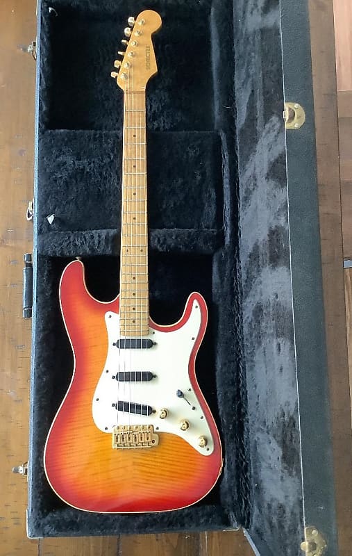 Schecter 1980’s Schecter Stratocaster 1980's Cherry Sunburst | Reverb