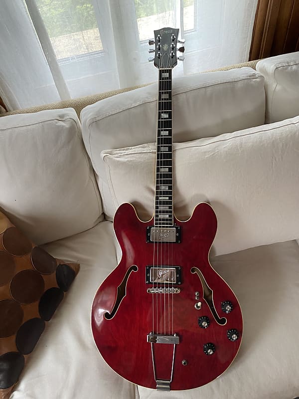 Greco SA-550 1974年製 Greco SA-550 Semi-Hollow 1974 Transparent Red | Reverb