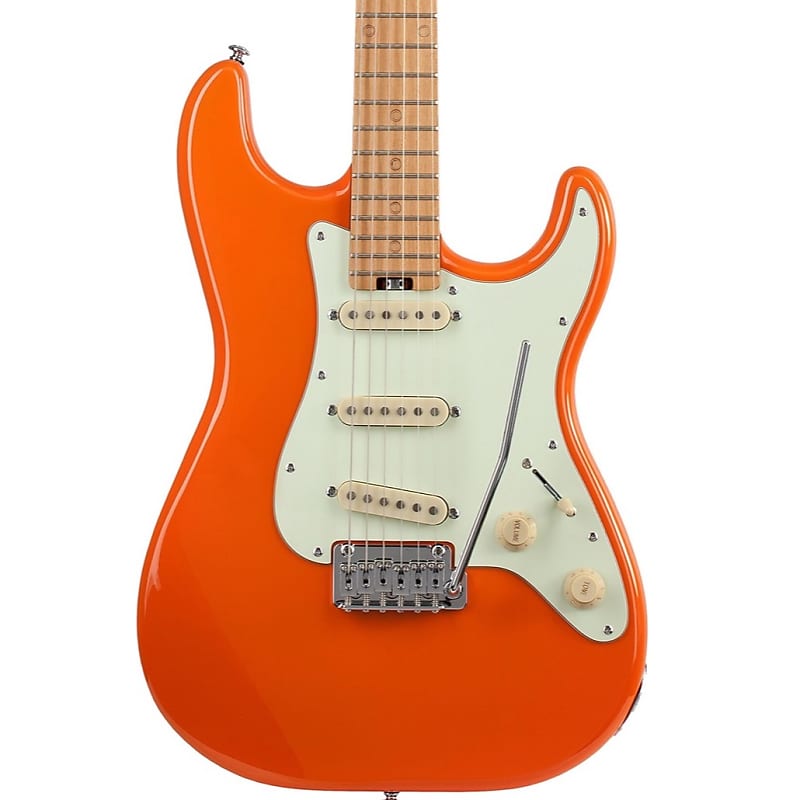 Schecter Nick Johnston Traditional SSS Electric Guitar, Atomic Orange image 1