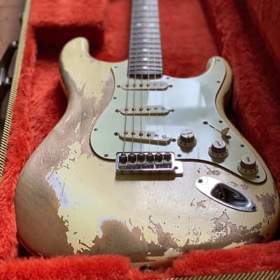 Fender Custom Shop NAMM Limited Big Head '60s Reissue Stratocaster Vintage White Super Heavy Relic for sale