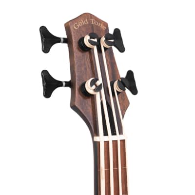 Gold Tone ME-BassFL Fretless 23-Inch Scale Solid Body Electric Microbass with Padded Gig Bag image 8