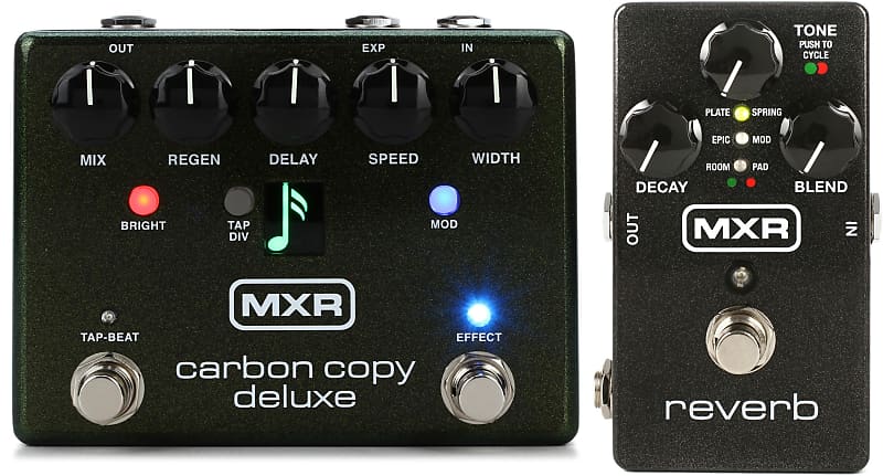 MXR M292 Carbon Copy Deluxe Analog Delay Pedal Bundle with MXR