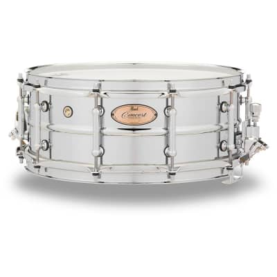 Pearl CRS1455 Concert 14x5.5" Beaded Steel Snare Drum with SR400 Strainer
