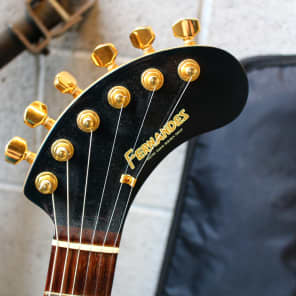 Fernandes Nomad Travel Guitar Built in Speaker 1990's Black Gold image 14