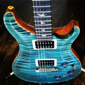 PRS P22 Artist Package 2012 Blue Smokeburst Flametop with Original Hardshell Case and Case Candy image 2