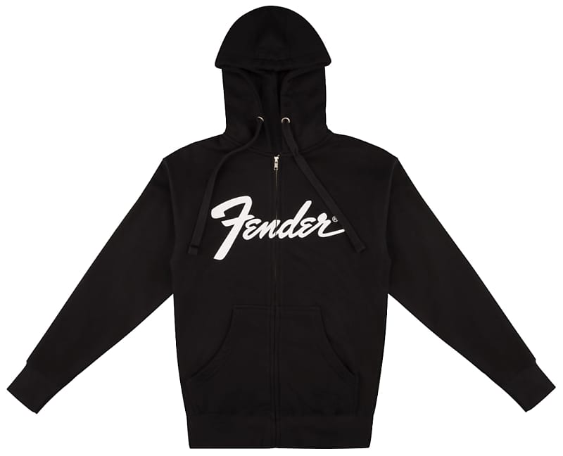 Fender Guitars Transition Logo ZipUp Hoodie Sweatshirt, Reverb