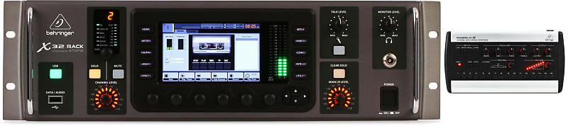 Behringer X32 Rack 40-channel Rackmount Digital Mixer  Bundle with Behringer Powerplay P16-M 16-channel Digital Personal Mixer image 1
