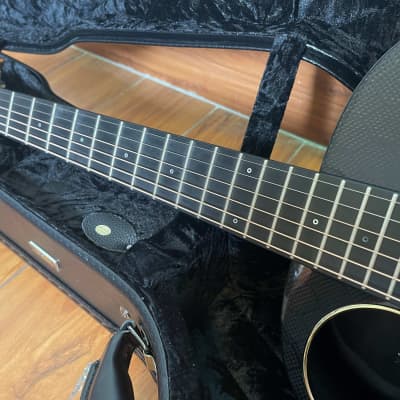 Enya Carbon Fiber Acoustic Electric Guitar X4 Pro Mini with Hard Case image 14