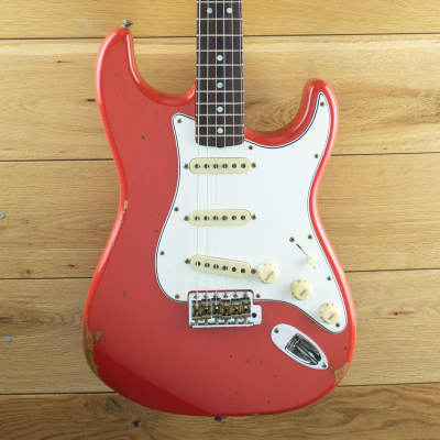 Fender Custom Shop Late 64 Strat Relic Aged Fiesta Red CZ570946 image 3