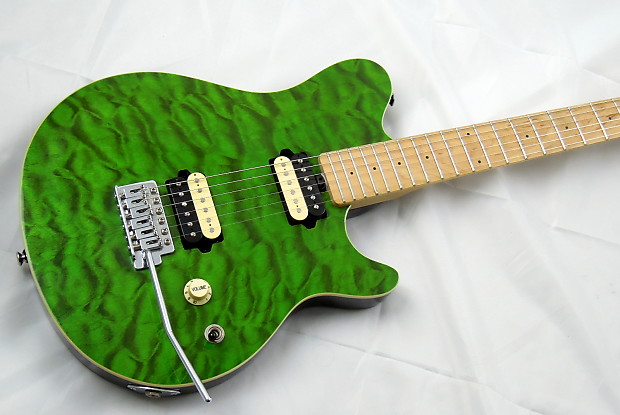 OLP by Ernie Ball Music Man MM1 EVH Axis - Transparent Green OLP by Ernie Ball Music Man MM1 EVH Axis - Transparent Green