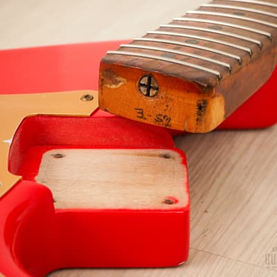 1959 Fender Stratocaster Vintage Guitar Pre-CBS, Matador Red Lacquer (Riggio) w/ Tweed Case image 17