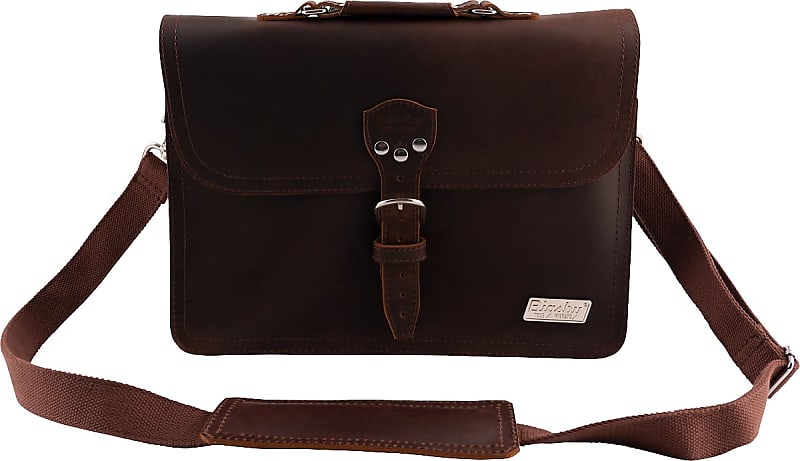 Bigsby Limited Edition Leather Laptop Bag, Brown | Reverb