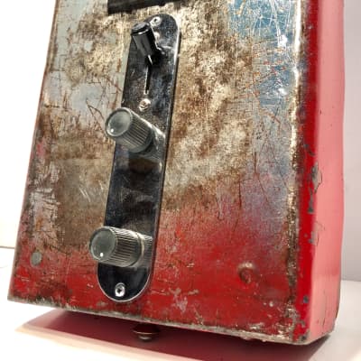 Vintage toolbox made into a heavy metal ass electric guitar Heaviness 1960s Rustic Manliness image 6