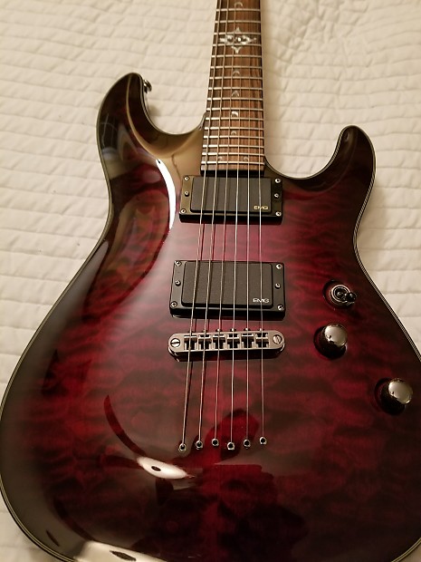 Schecter Diamond Series Hellraiser DLX Crimson | Reverb
