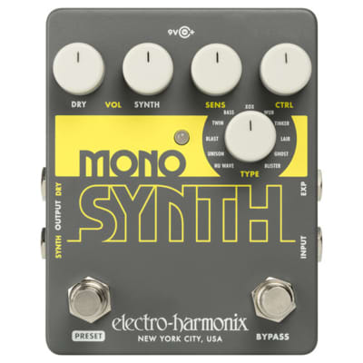 Electro Harmonix Mono Synth Engine Synthesizer Guitar Effects Pedal image 2