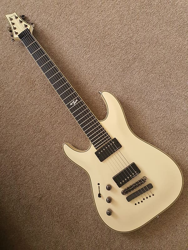 Schecter C7 ATX Lefty Left Hand  Aged White image 1