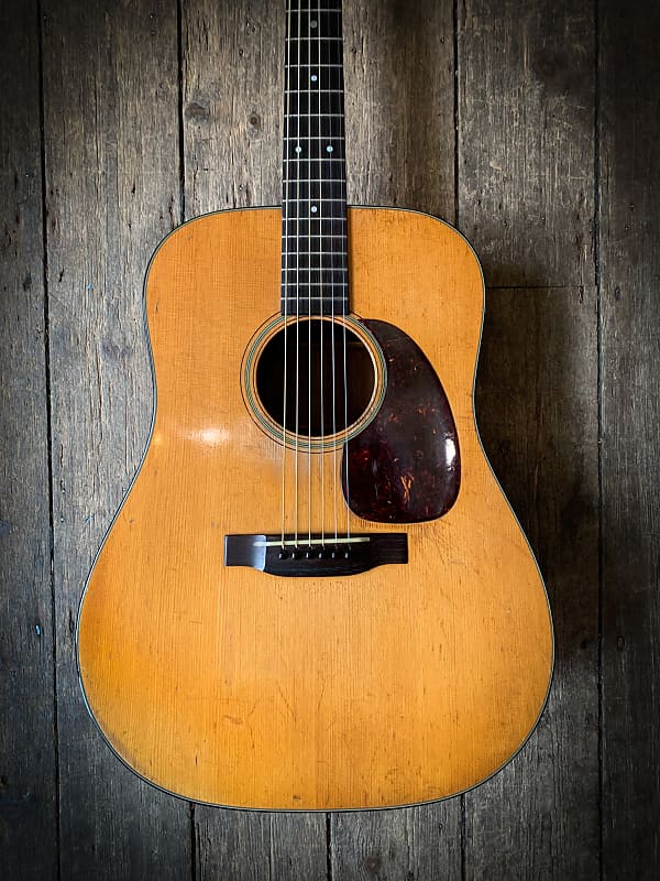 1953 Martin D-18 Acoustic  - Natural finish and hard shell case image 1