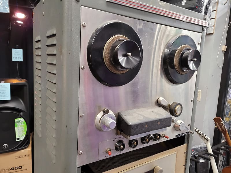 Ampex Model 350-CR Tape Transport 1960s Silver image 1