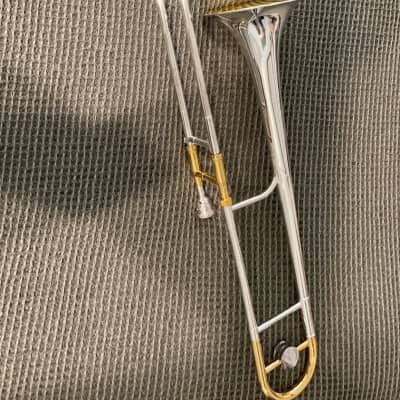 King 2B SGX 2023 Tenor Trombone - Sterling Silver and 24K Gold Bell and Trim image 1