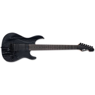 ESP LTD SN-1007HT Baritone 7-String Electric Guitar Black Blast BRAND NEW SN1007HT image 1