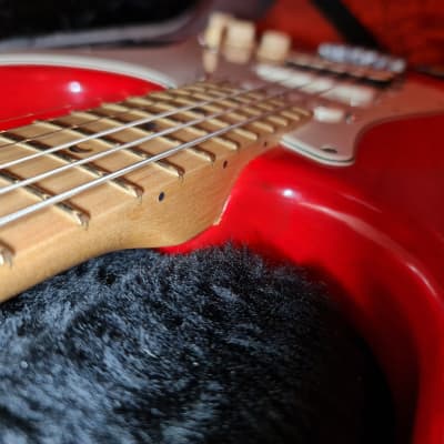Fender American Deluxe Fat Stratocaster unique Locking Tremolo 2000 Red image 15