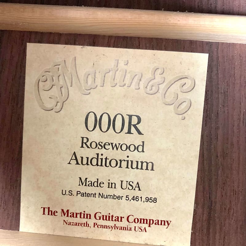 Martin 000-R Rosewood Auditorium Natural SatinW OHSC