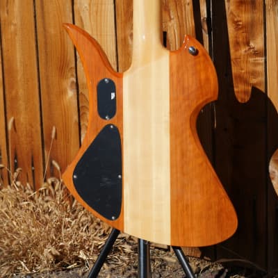 B.C. Rich  Heritage Classic Mockingbird Bass Koa  4-String Electric Bass Guitar image 8