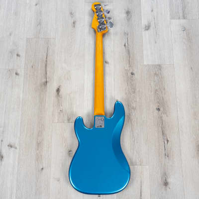 Fender Tony Franklin Fretless Precision Bass, Ebony, Lake Placid Blue image 6