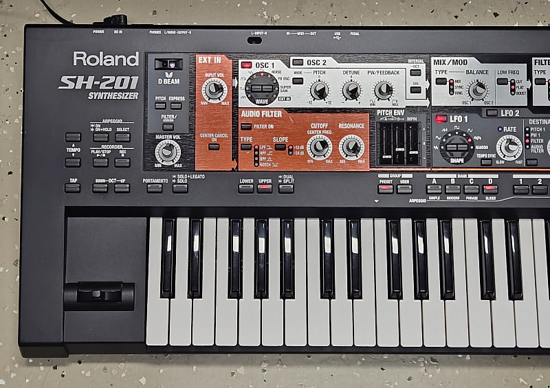 中古品)Roland SH-201 シンセサイザー - 楽器、器材