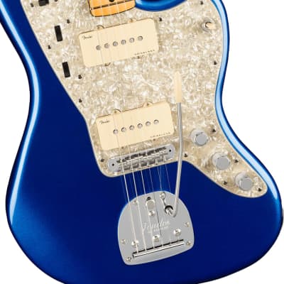 Fender American Ultra Jazzmaster Electric Guitar. Maple FB, Cobra Blue image 4